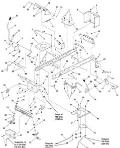 Frame And Front Axle Group - Welded Axle (7501046_7501120) Diagram and Parts List for 7800483-ELT22460F 2009 Briggs and Stratton Lawn Tractor